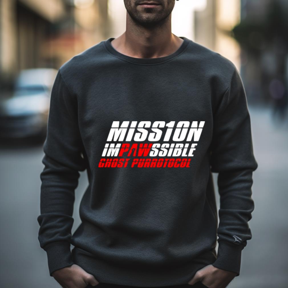 Mission Impawssible Text Only Shirt