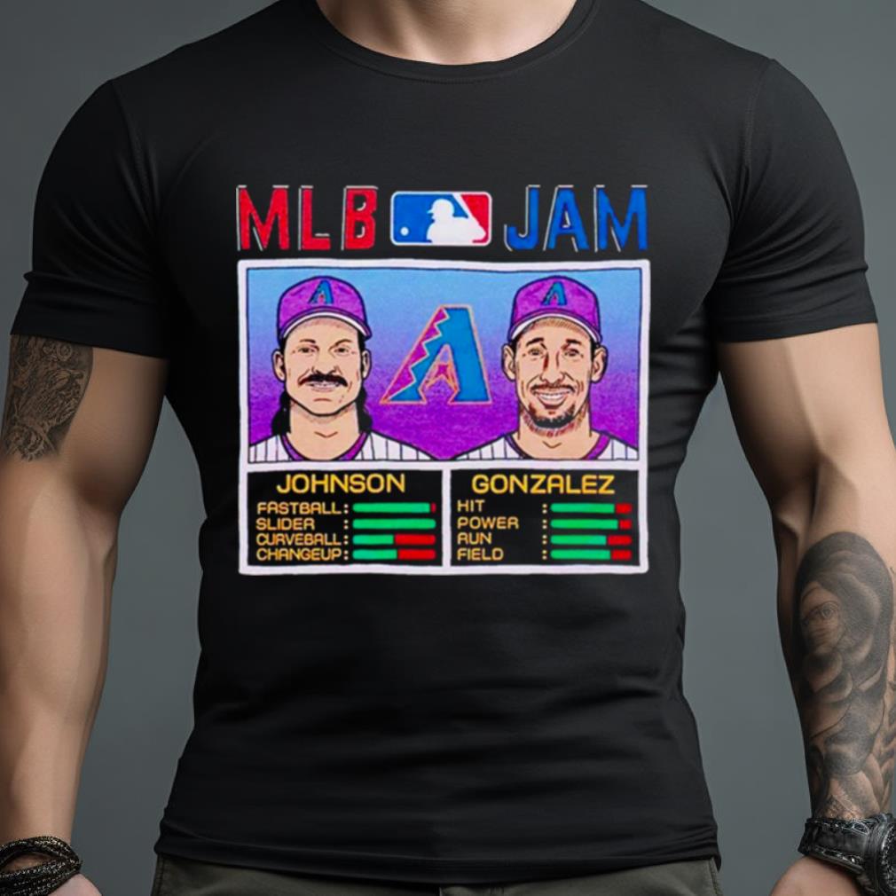 Mlb Jam Diamondbacks Johnson And Gonzalez Shirt