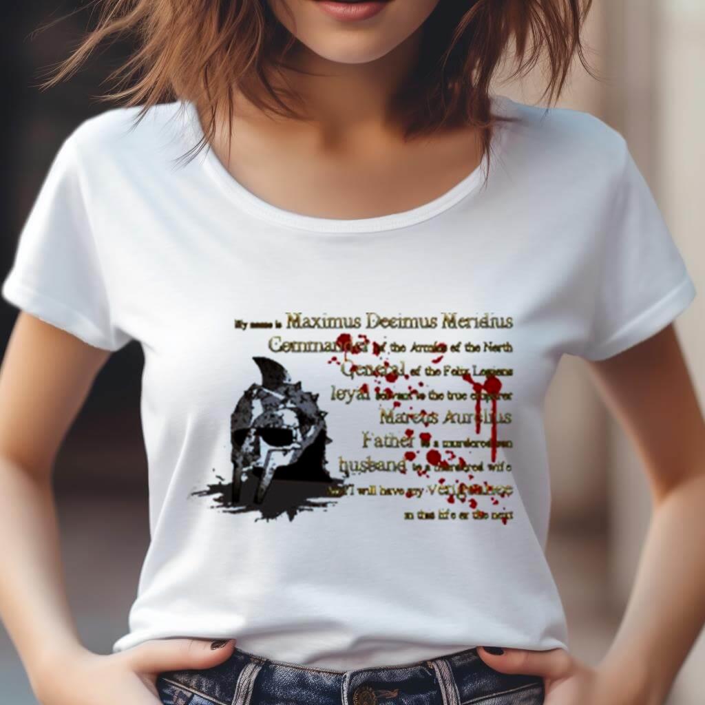 My Name Is Maximus Gladiator Movie Shirt My Name Is Maximus Gladiator Movie Shirt