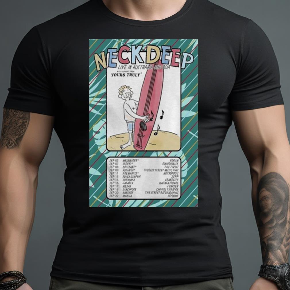 Neck Deep September Tour 2023 Poster T Shirt