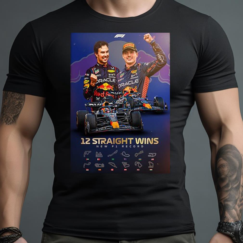 New F1 Record Red Bull Take Their 12Th Win In A Row Fan Gifts T Shirt