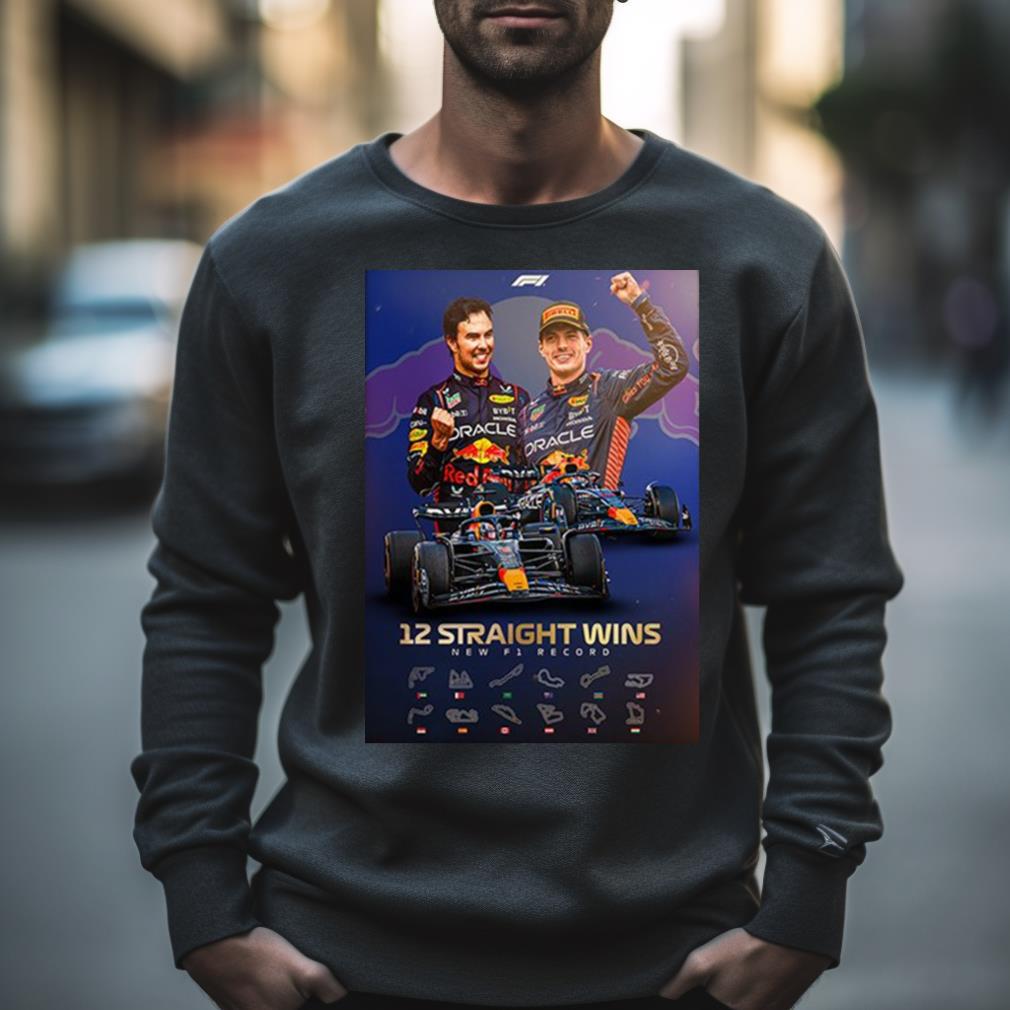 New F1 Record Red Bull Take Their 12Th Win In A Row Fan Gifts T Shirt
