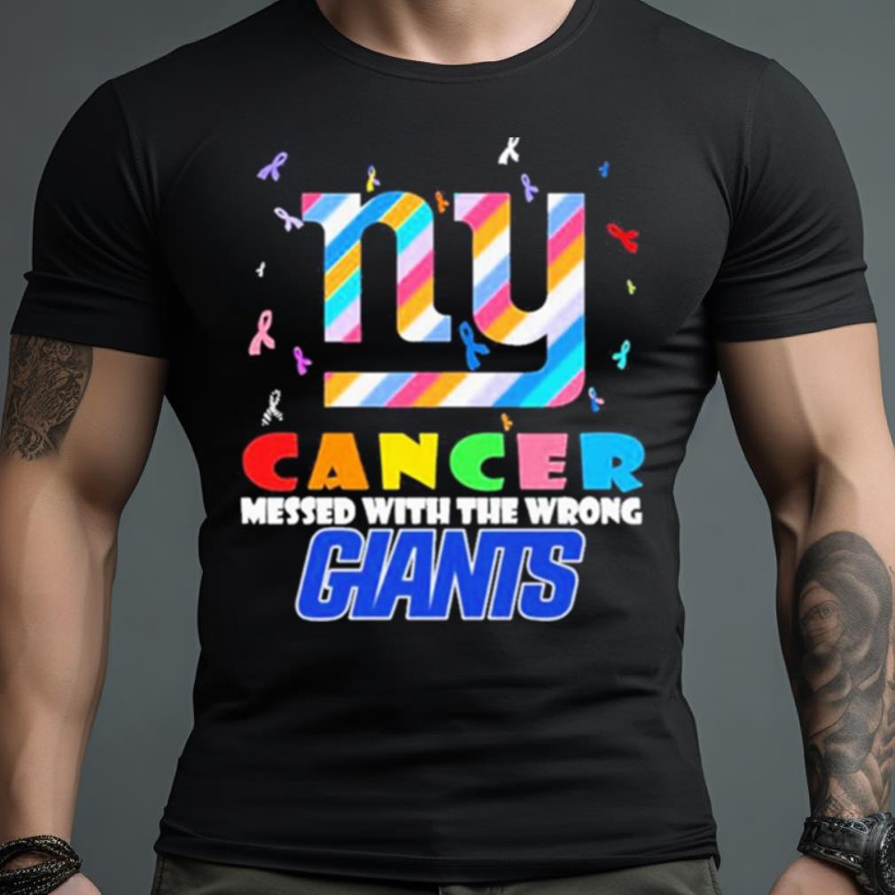 New York Giants Nfl Ny Cancer Mess With The Wrong Shirt