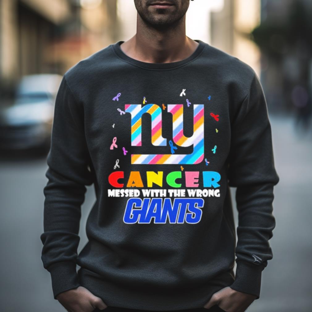 New York Giants Nfl Ny Cancer Mess With The Wrong Shirt