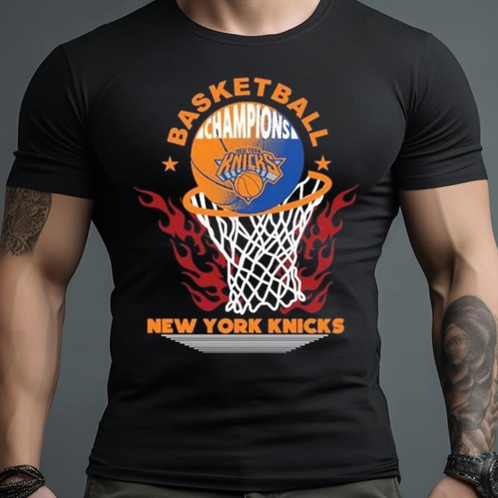 New York Knicks Basketball Champions Fire Logo 2023 Shirt