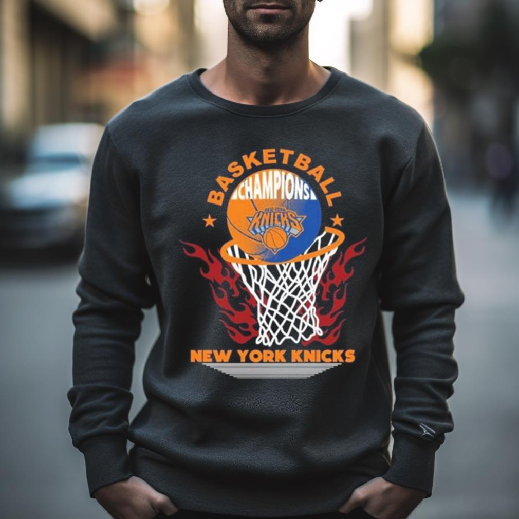 New York Knicks Basketball Champions Fire Logo 2023 Shirt