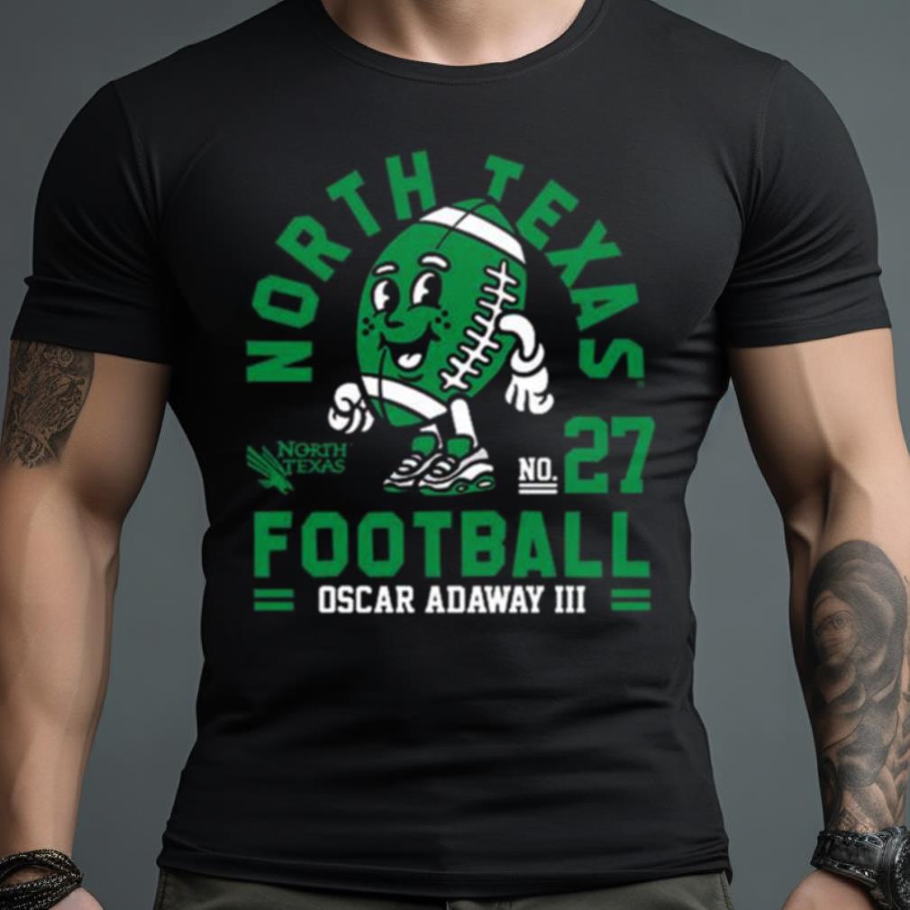 North Texas Mean Oscar Adaway Iii 2023 Ncaa Football Shirt