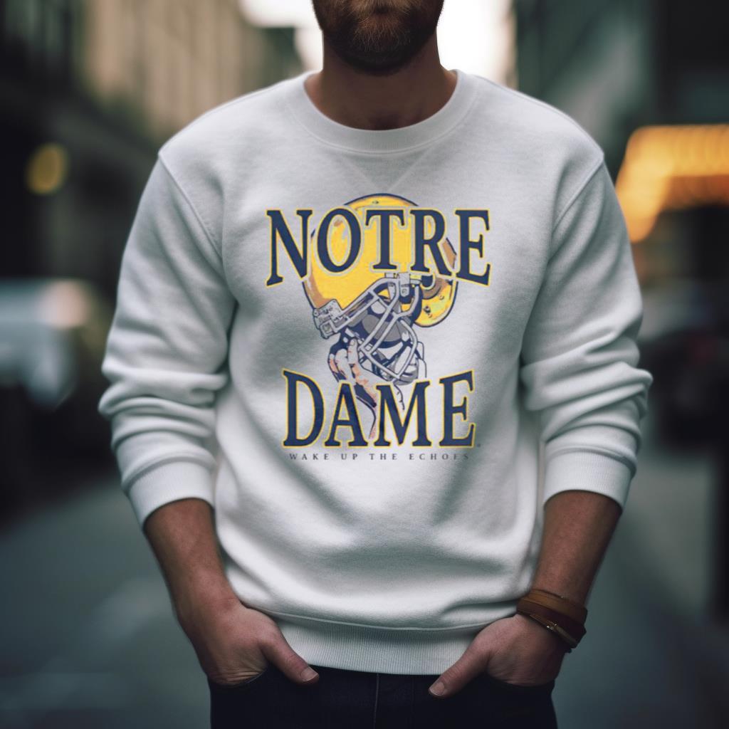 Notre Dame Football Helmet Victory Shirt