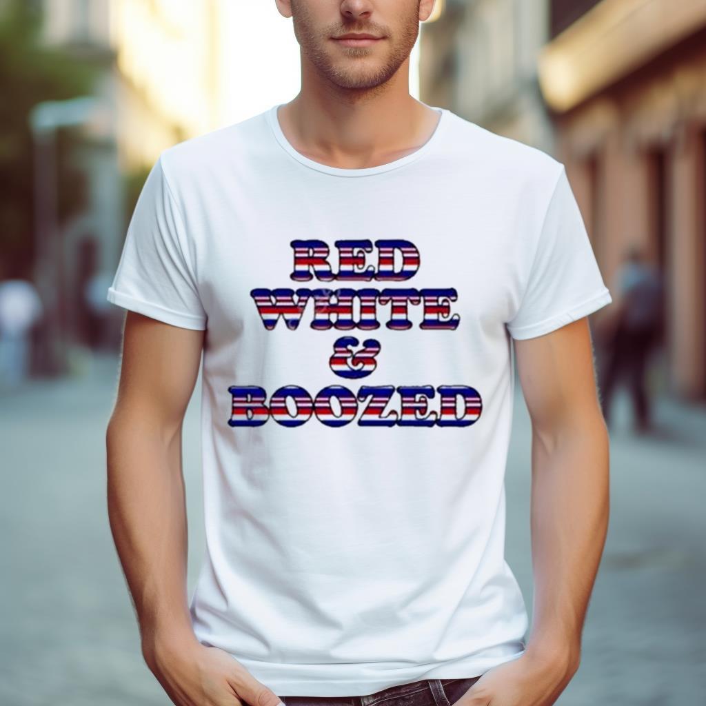 Official Red White And Boozed Shirt