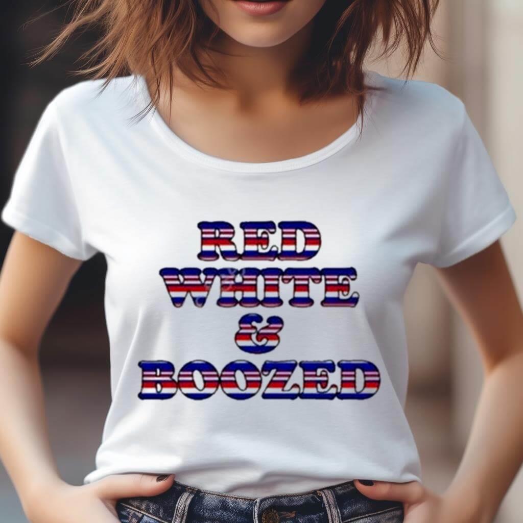 Official Red White And Boozed Shirt Official Red White And Boozed Shirt