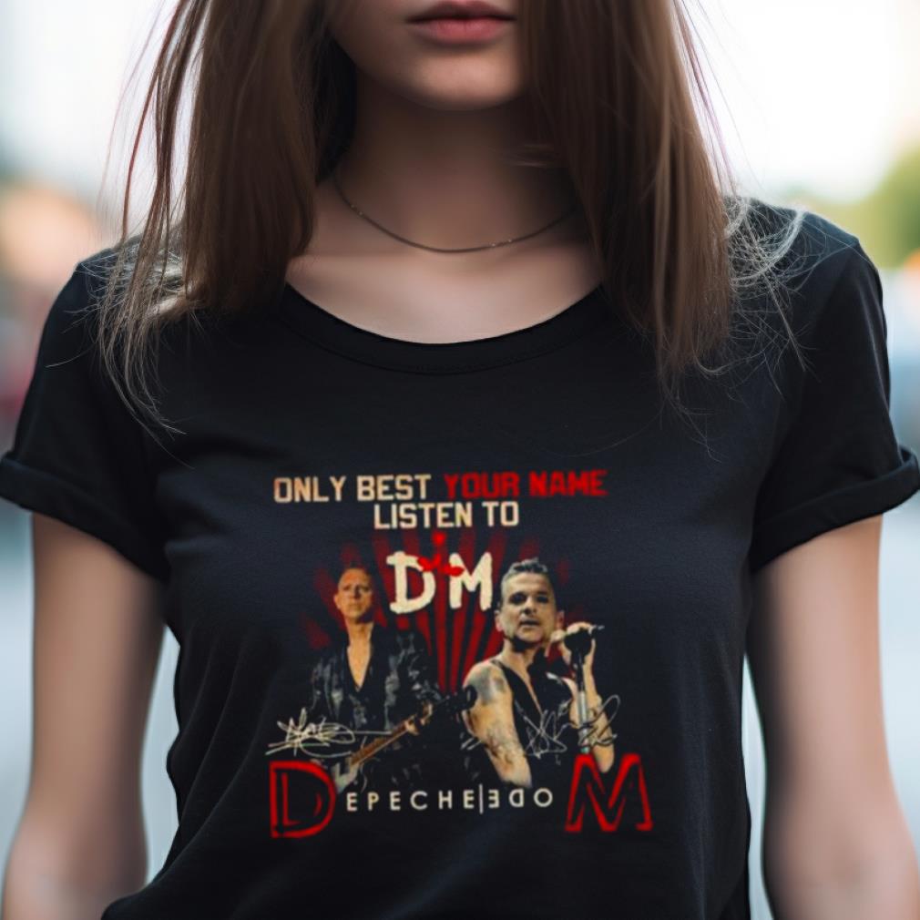 Only Best Custom Your Name Depeche Mode Signatures Shirt Only Best Custom Your Name Depeche Mode Signatures Shirt