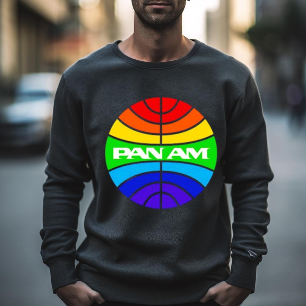 Pan Am Logo Rainbow Shirt