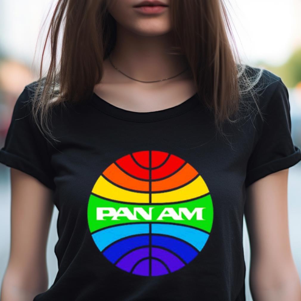 Pan Am Logo Rainbow Shirt Pan Am Logo Rainbow Shirt