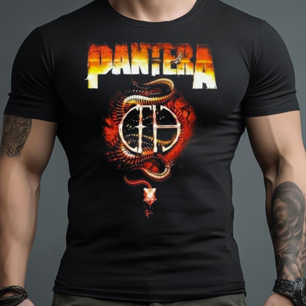 Pantera Snake Skeleton T Shirt - Hersmiles