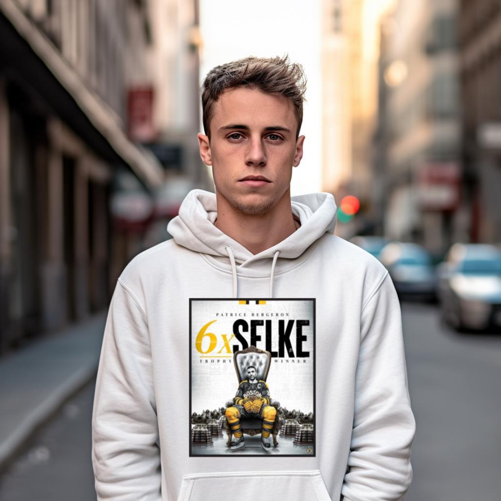 Patrice Bergeron Boston Bruins Sixth Selke Trophy Nhl Winner Shirt Patrice Bergeron Boston Bruins Sixth Selke Trophy Nhl Winner Shirt