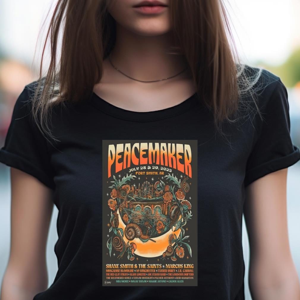 Peacemaker Music Festival July 28 29 2023 Fort Smith Ar Art Poster Design T Shirt