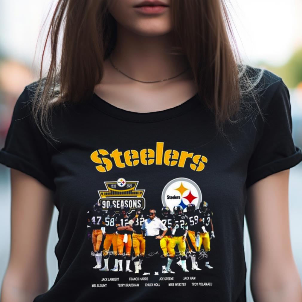 Pittsburgh Steelers 90 Season 1933 2023 Memories Signatures Shirt Pittsburgh Steelers 90 Season 1933 2023 Memories Signatures Shirt