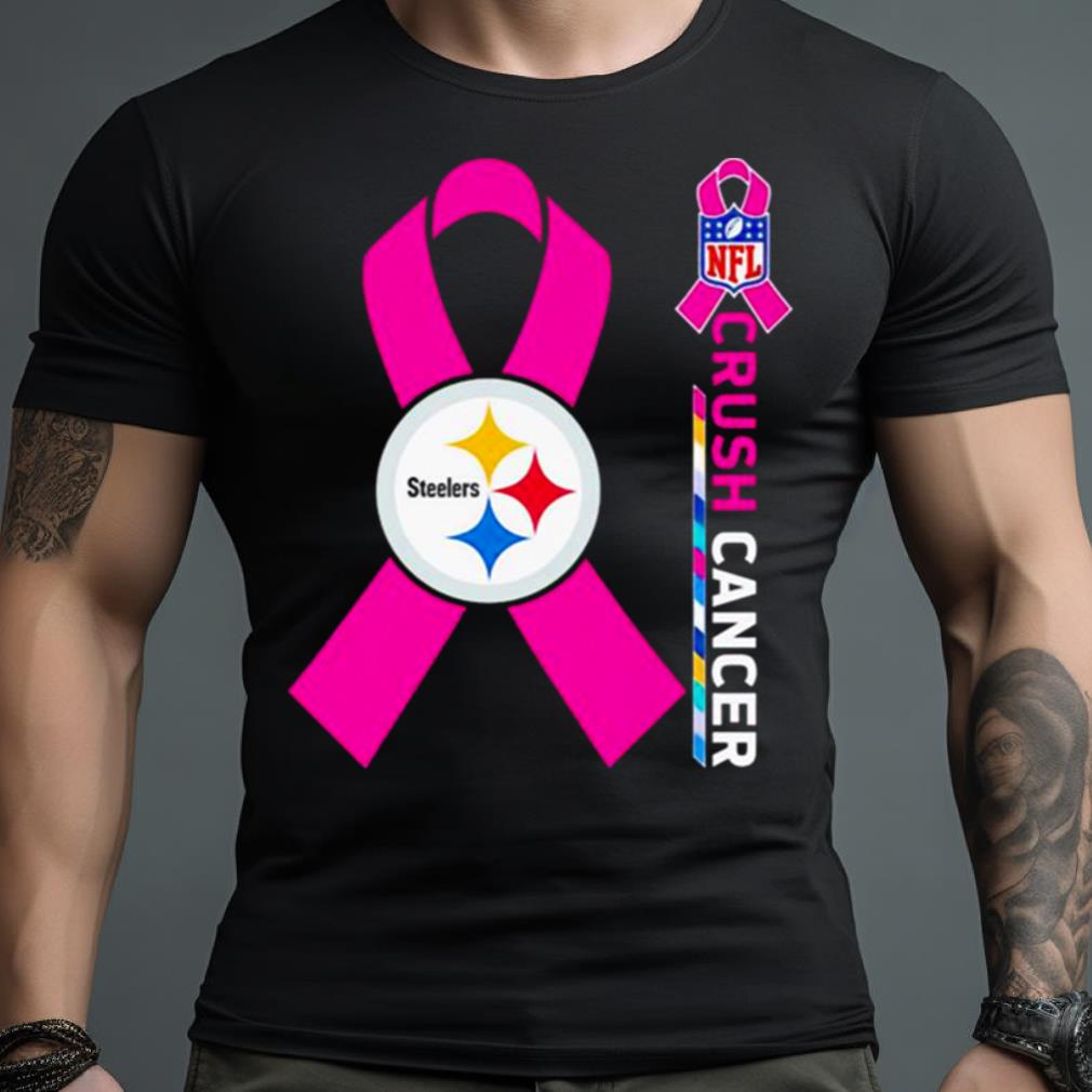 Product pittsburgh Steelers NFL crush cancer 2023 shirt, hoodie, sweater,  long sleeve and tank top