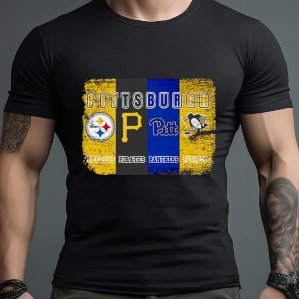 Pittsburgh Steelers Pittsburgh Pirates Pittsburgh Panthers Pittsburgh Penguins Logo Shirt