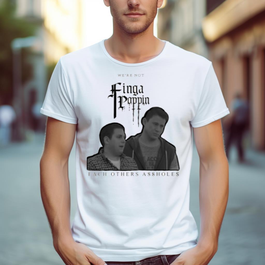 Pop Fingers White Jonah Hill Shirt