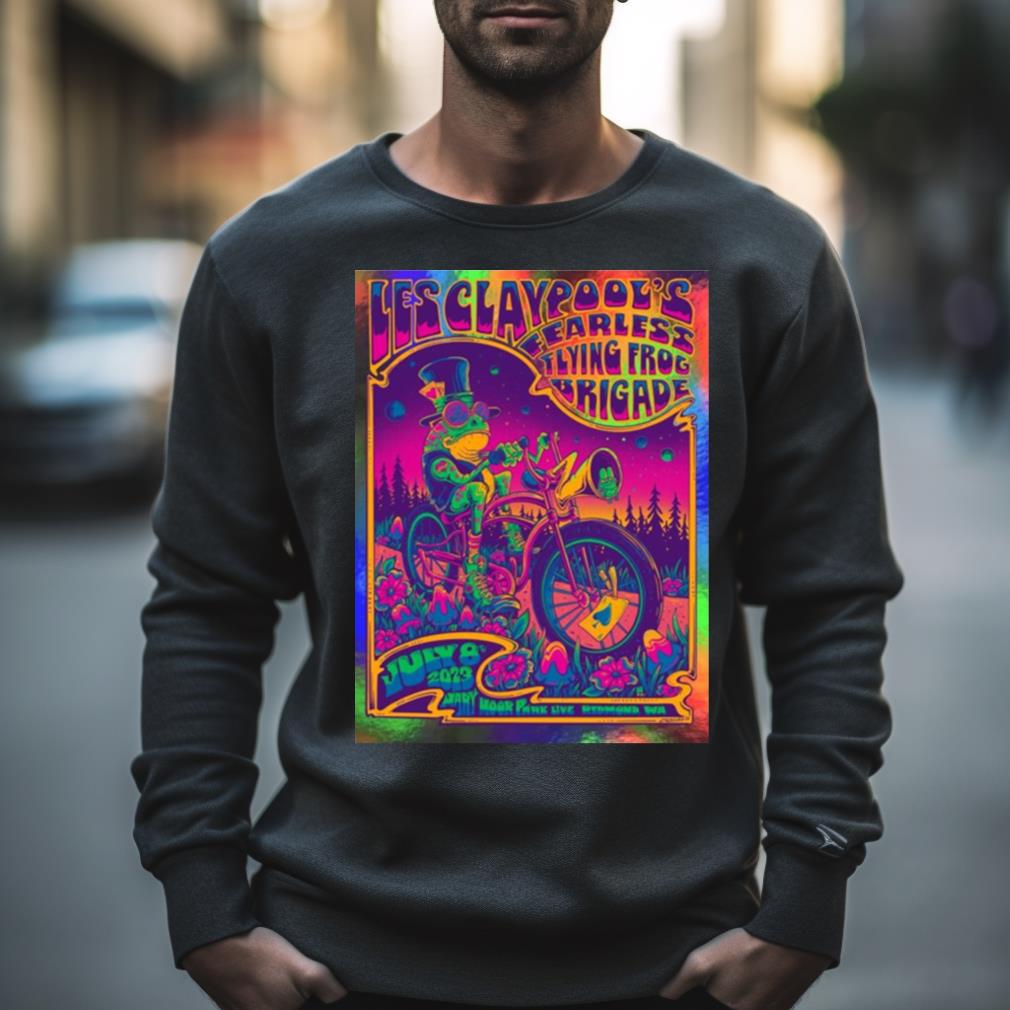 Poster Les Claypool’S Fearless Flying Frog Brigade 2023 Shirt