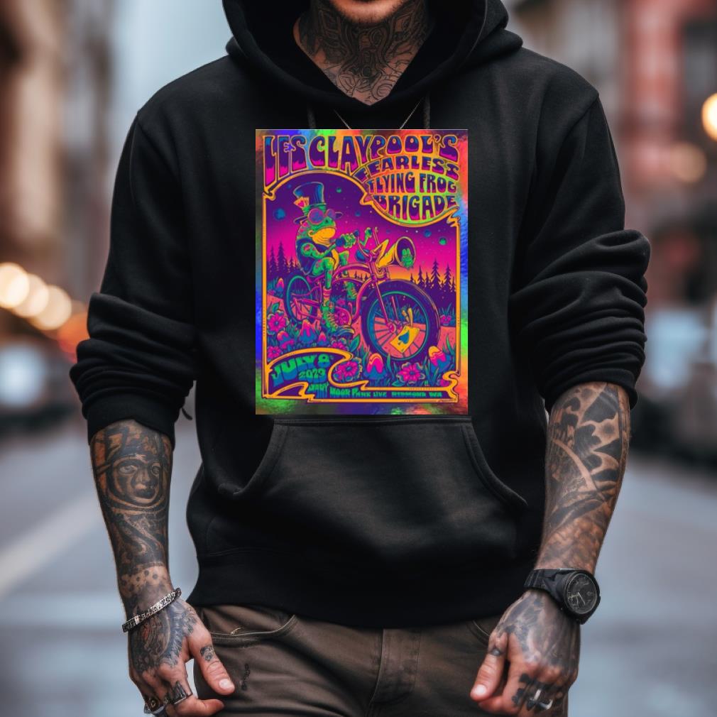 Poster Les Claypool'S Fearless Flying Frog Brigade 2023 Shirt Poster Les Claypool'S Fearless Flying Frog Brigade 2023 Shirt
