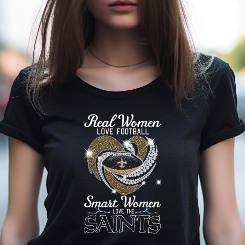 Real women love football smart women love the Saints heart logo shirt,  hoodie, sweater, long sleeve and tank top