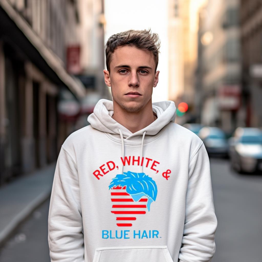 Red White & Blue Hair 2023 Shirt