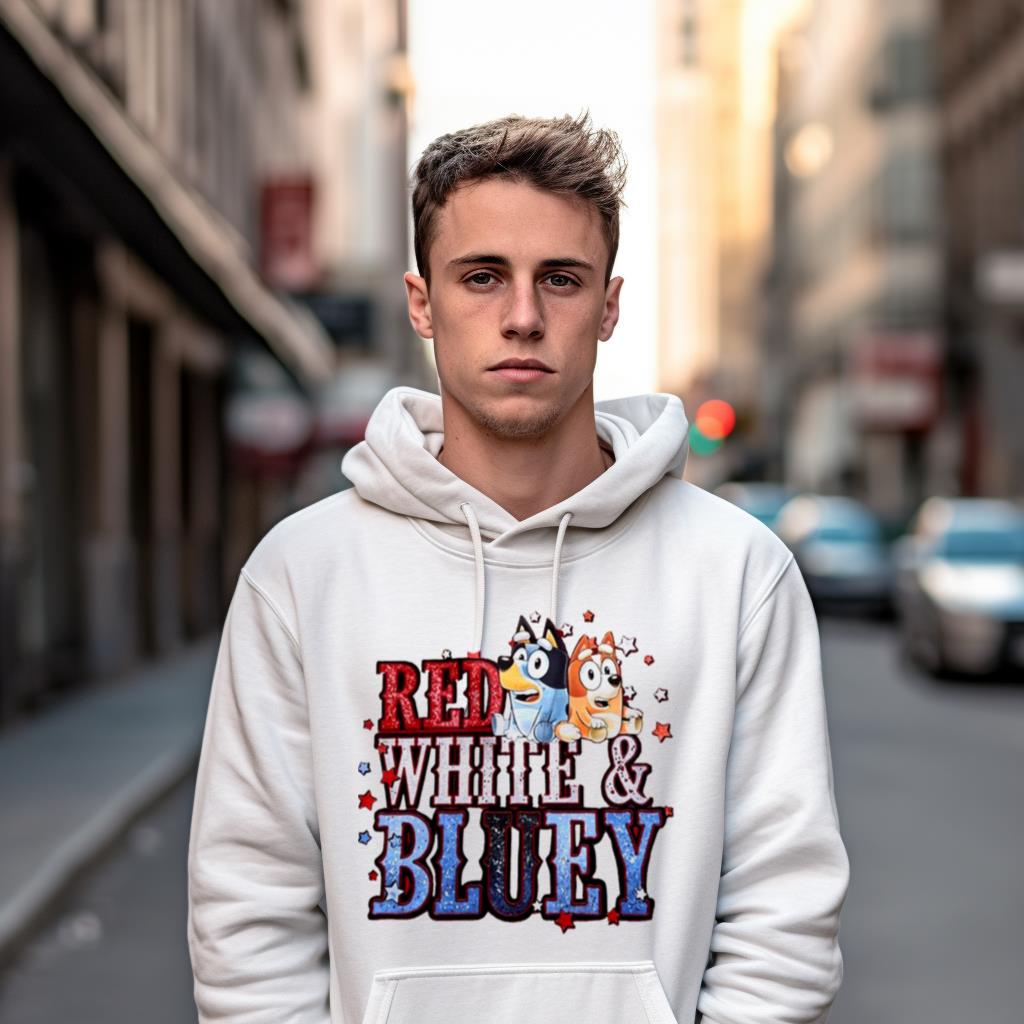Red White Bluey Shirt Red White Bluey Shirt