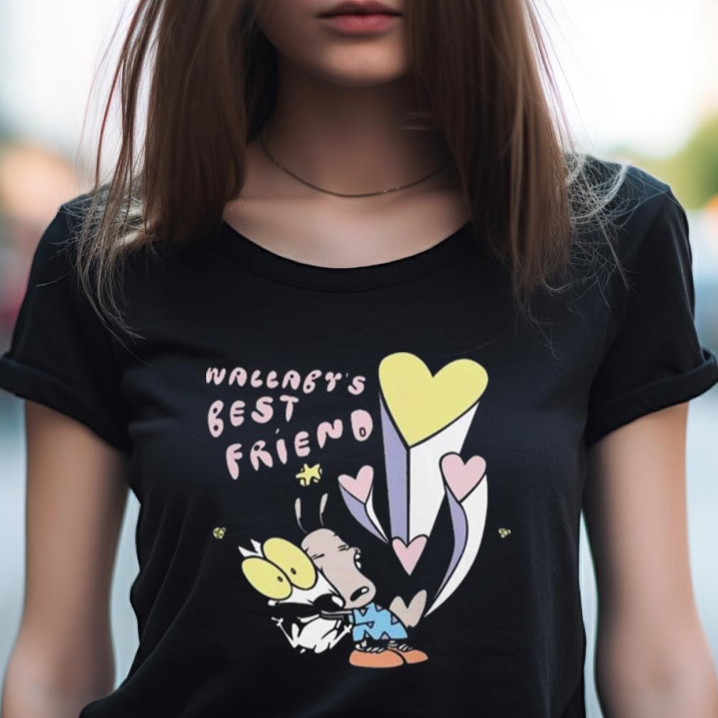 Rocko'S Modern Life Wallaby'S Best Friend Triblend T Shirt Rocko'S Modern Life Wallaby'S Best Friend Triblend T Shirt