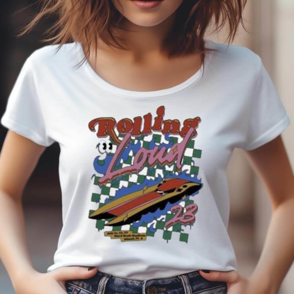 Rolling Loud Miami 2023 Lineup Art Design T Shirt Rolling Loud Miami 2023 Lineup Art Design T Shirt