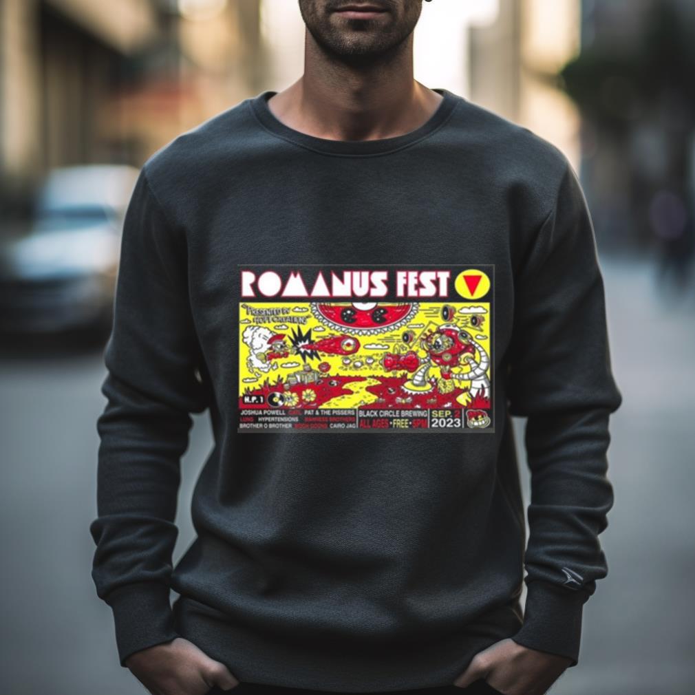 Romanus Fest 5 Black Circle Sept 2, 2023 Poster Shirt Romanus Fest 5 Black Circle Sept 2, 2023 Poster Shirt