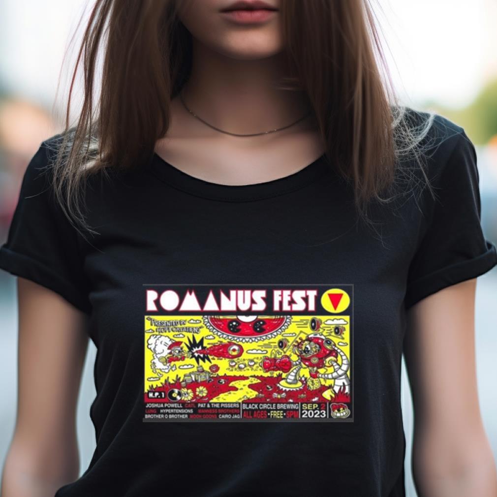Romanus Fest 5 Black Circle Sept 2, 2023 Poster Shirt Romanus Fest 5 Black Circle Sept 2, 2023 Poster Shirt