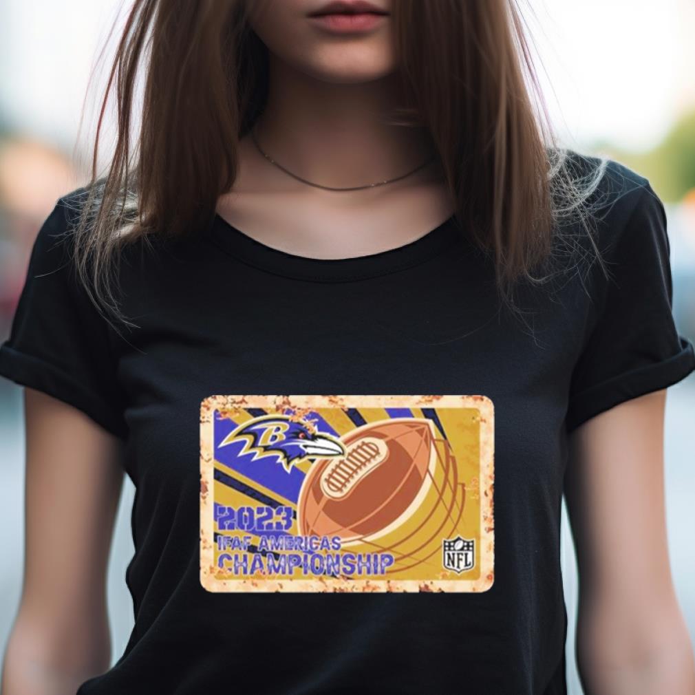 Rusty Metal Baltimore Ravens 2023 Ifaf Americas Championship Nfl Logo Shirt Rusty Metal Baltimore Ravens 2023 Ifaf Americas Championship Nfl Logo Shirt
