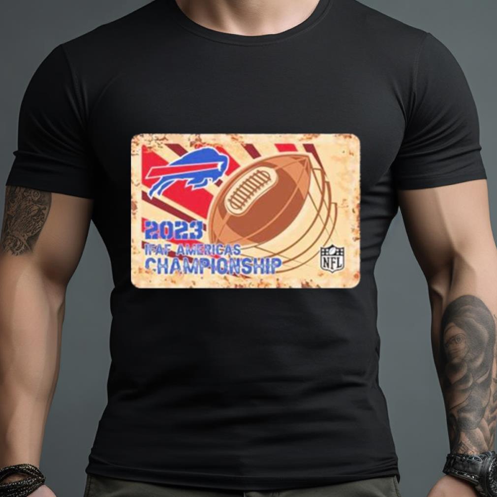 Rusty Metal Buffalo Bills 2023 Ifaf Americas Championship Nfl Logo Shirt