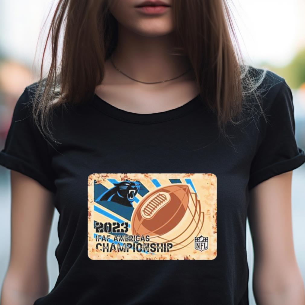 Rusty Metal Carolina Panthers 2023 Ifaf Americas Championship Nfl Logo Shirt Rusty Metal Carolina Panthers 2023 Ifaf Americas Championship Nfl Logo Shirt