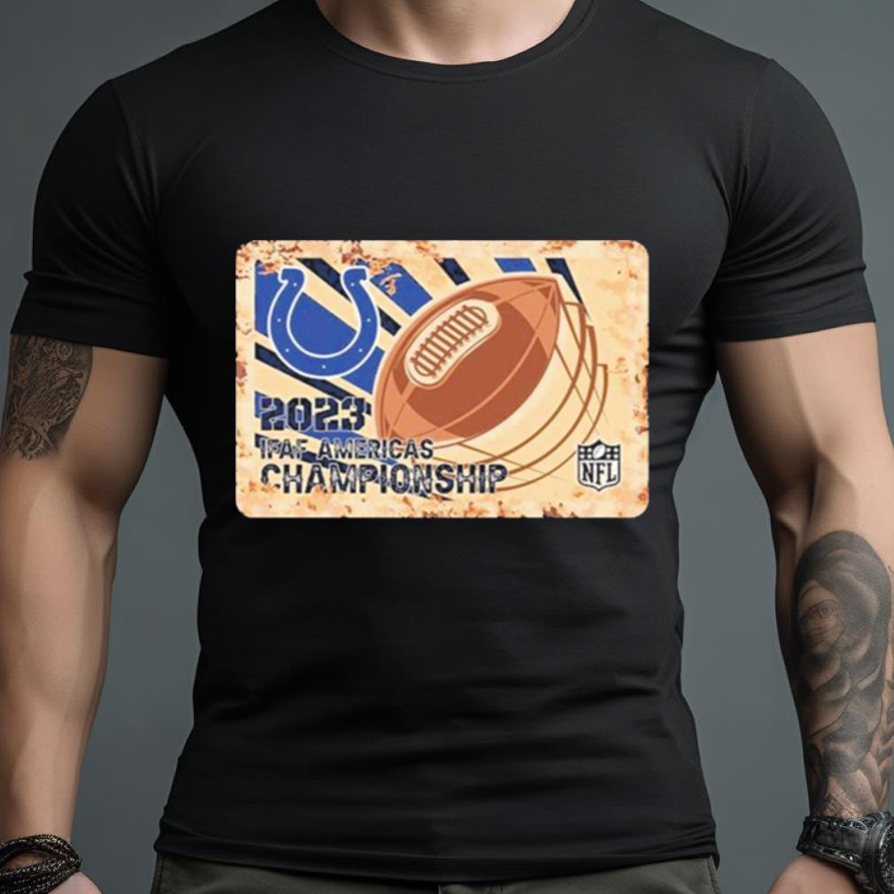 Rusty Metal Indianapolis Colts 2023 Ifaf Americas Championship Nfl Logo Shirt