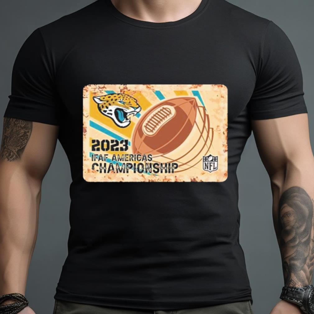 Rusty Metal Jacksonville Jaguars 2023 Ifaf Americas Championship Nfl Logo Shirt