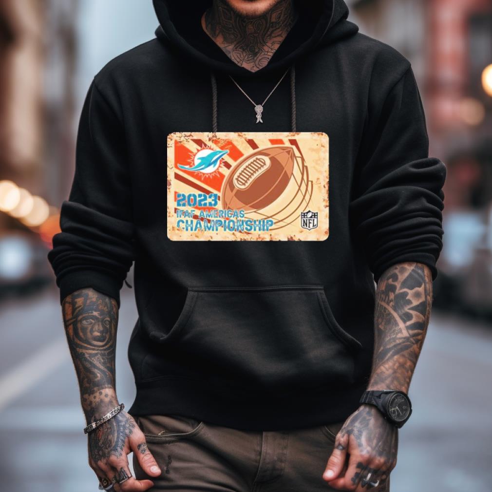 Rusty Metal Miami Dolphins 2023 Ifaf Americas Championship Nfl Logo Shirt Rusty Metal Miami Dolphins 2023 Ifaf Americas Championship Nfl Logo Shirt