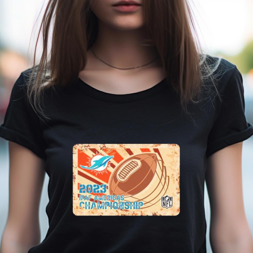 Rusty Metal Miami Dolphins 2023 Ifaf Americas Championship Nfl Logo Shirt Rusty Metal Miami Dolphins 2023 Ifaf Americas Championship Nfl Logo Shirt