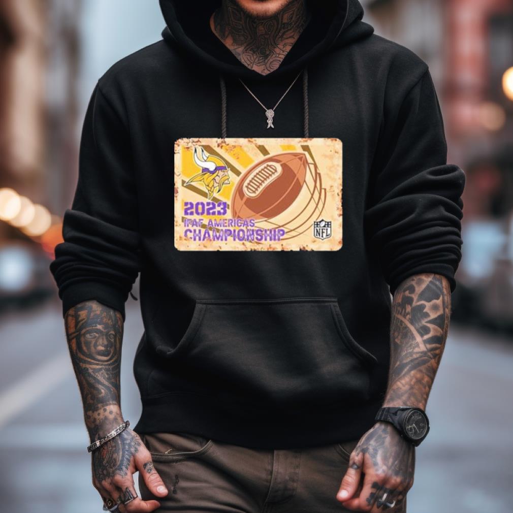 Rusty Metal Minnesota Vikings 2023 Ifaf Americas Championship Nfl Logo Shirt Rusty Metal Minnesota Vikings 2023 Ifaf Americas Championship Nfl Logo Shirt