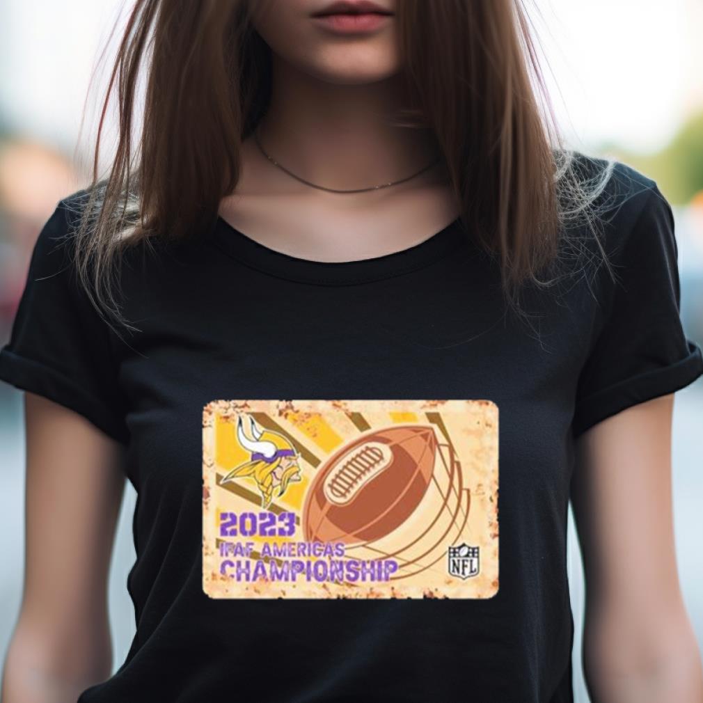 Rusty Metal Minnesota Vikings 2023 Ifaf Americas Championship Nfl Logo Shirt Rusty Metal Minnesota Vikings 2023 Ifaf Americas Championship Nfl Logo Shirt