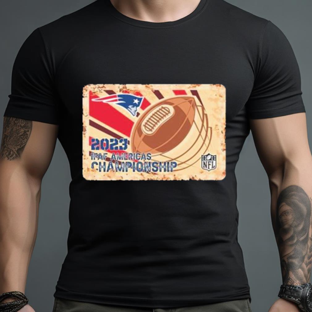 Rusty Metal New England Patriots 2023 Ifaf Americas Championship Nfl Logo Shirt