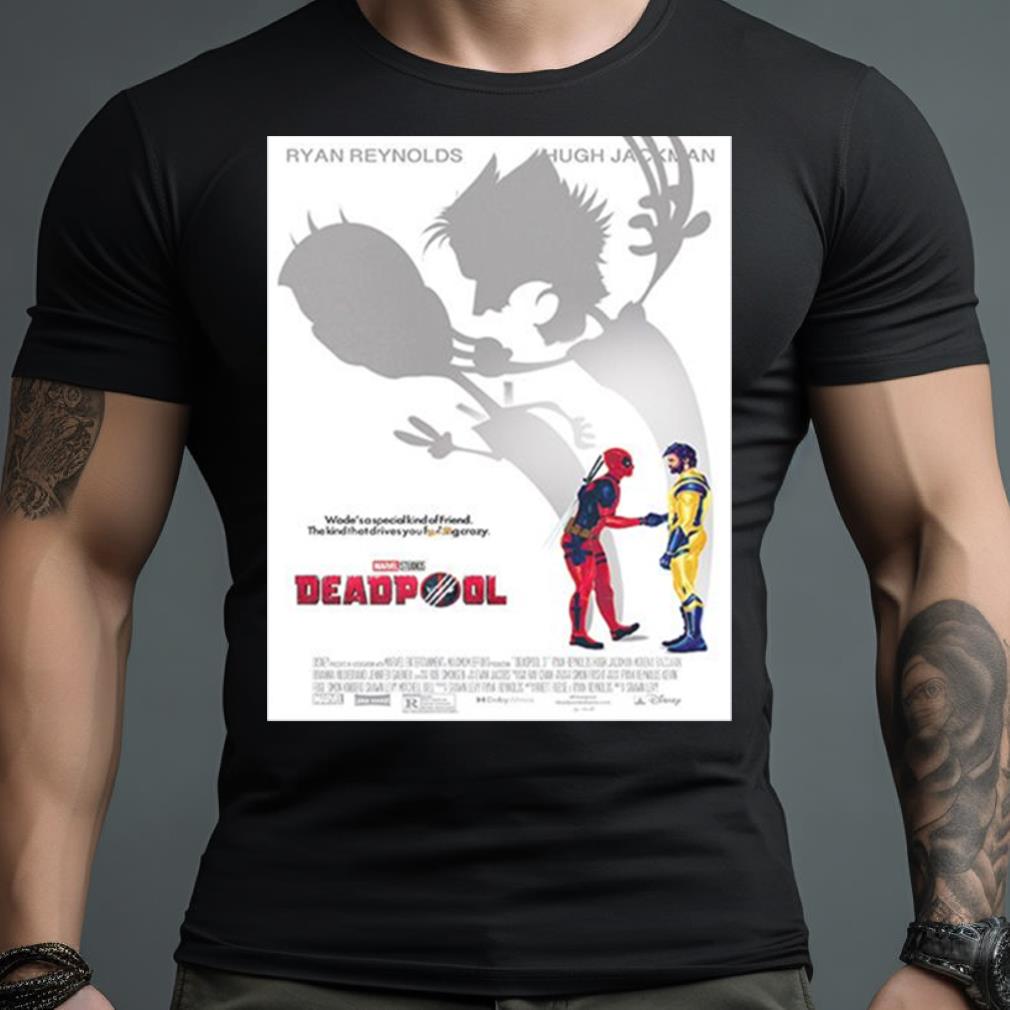 Ryan Reynolds X Hugh Jackman Deadpool And Wolverine Deadpool 3 New Poster T Shirt