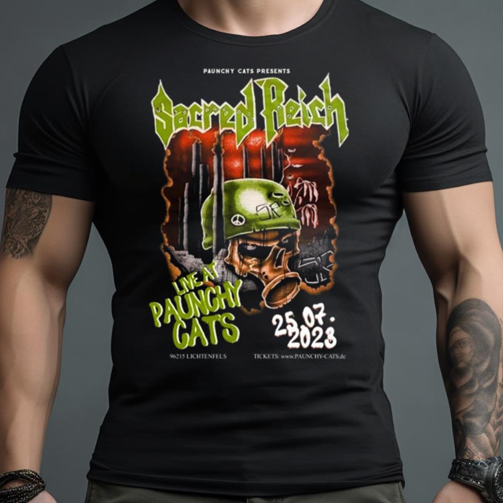 Sacred Reich Live At Paunchy Cats Tour 2023 Shirt