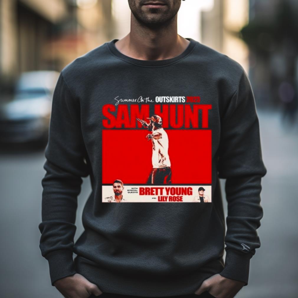Sam Hunt Summer On The Outskirts 2023 Tour Shirt Sam Hunt Summer On The Outskirts 2023 Tour Shirt
