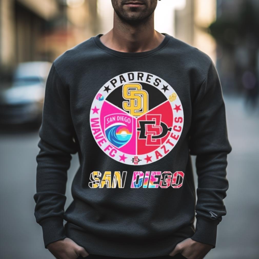 San Diego Padres Wave Fc And Aztecs Shirt