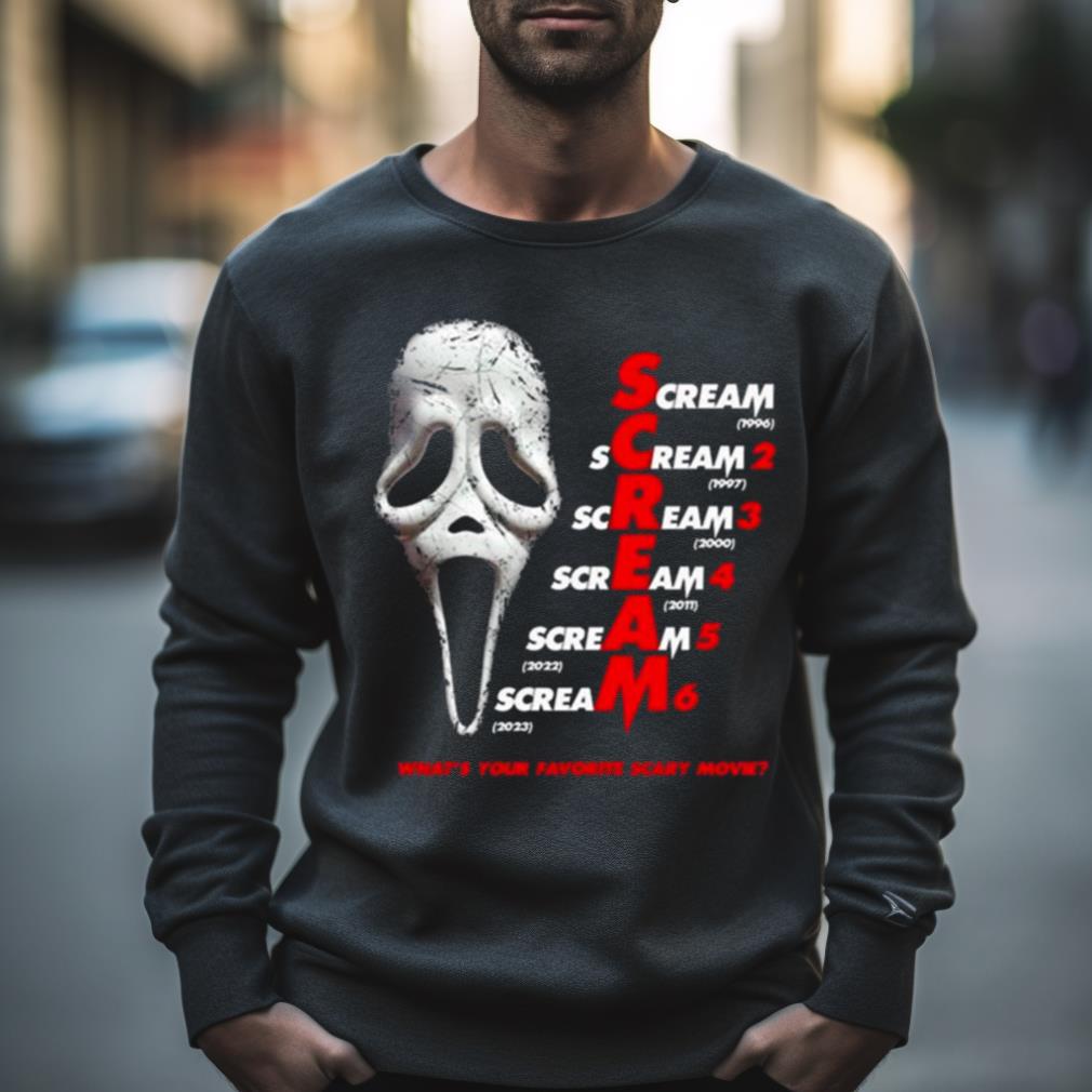 Scream Franchise What’S Your Favorite Scary Movie Halloween 2023 T Shirt
