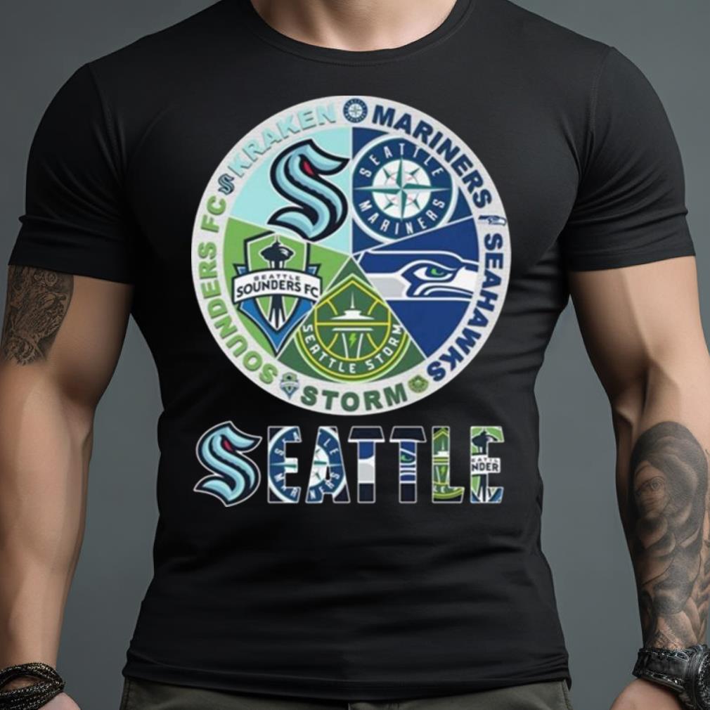 Seattle Kraken Mariners Storm Sounders Seahawks 2023 Shirt