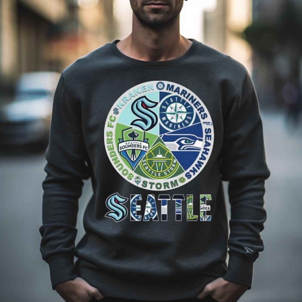 Seattle Kraken Mariners Storm Sounders Seahawks 2023 Shirt